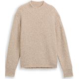 TOM TAILOR DENIM - Trui - Taupe - Knitwear - Lange Mouw