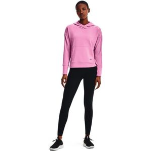 Under Armour Damen Sportshirt Hoodie Rival Terry Taped Planet Pink 97877 Rosa-M