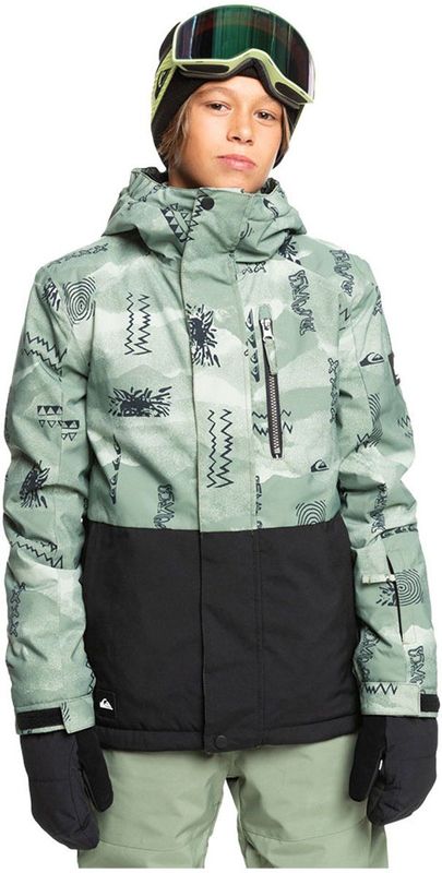 Quiksilver - Mission Printed - Snow Jacket - Jongens - Waterdicht - 10K DryFlight® Technologie