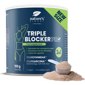 Triple Blocker Pro - Het ultieme 3-in-1 afslanksupplement - blokkeer koolhydraten, suikers en vetten, onderdruk hongeraanvallen en verminder onbedwingbare trek in eten - Klinisch bewezen resultaten
