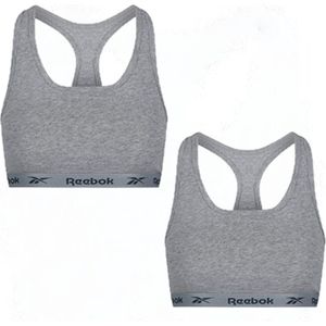 Reebok sportbh Duo-pack, Grijs - Maat S -