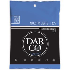 Darco Acoustic D220 Lights 92/8 Phosphor Bronze 12-54 snarenset voor westerngitaar