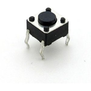 10 Drukknopjes Moment Microswitch 6x6x4.3 Arduino Raspberry Breadboard