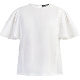 DreiMaster - Blouseshirt - Wit - Dames - Korte Mouwen