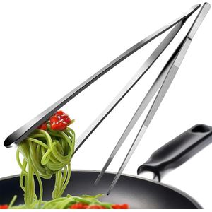 Kookpincet Set van 2 - Roestvrij Stalen Keukentangen van 30 cm voor Koken, Grillen en Serveren