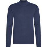 Cappuccino Italia - Heren Sweaters turtle neck trui - Blauw - Maat XXL