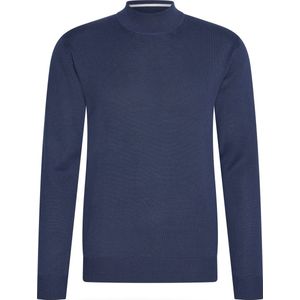 Cappuccino Italia - Heren Sweaters turtle neck trui - Blauw - Maat XL