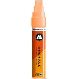 Molotow ONE4ALL 15mm Acryl Marker - Pastel oranje - Geschikt voor vele oppervlaktes zoals canvas, hout, steen, keramiek, plastic, glas, papier, leer...
