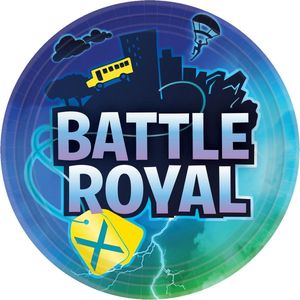 Amscan - Battle Royal Papieren Bordjes - 23 cm (8 stuks)