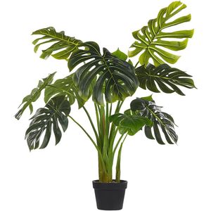 Beliani MONSTERA PLANT - Kunstplant - Groen - Kunststof