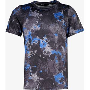 Osaga Dry kinder hardloop T-shirt met print zwart - Maat 152