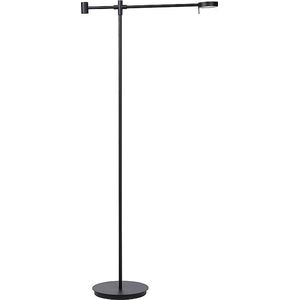 Atmooz - Vloerlamp Emile - Staande Lamp - Stalamp - Woonkamer - Zwart - Hoogte 143cm - Metaal