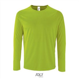 SOL'S Men´s Long Sleeve Sports T-Shirt Sporty L02071 - Neon Green - L