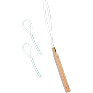 Allecto Plus - Gereedschap Haarkralen - Roestvrijstalen Haarkralentool - Plastic Kraleninrijger - Haar Veren Extensies - Accessoires voor Haarstyling