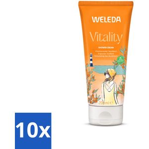 WELEDA - Douchecrème Duindoorn Vitality - 200 ml - Bulkverpakking - 10 stuks