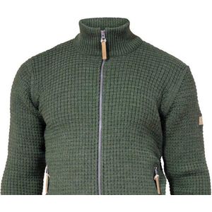 Ivanhoe - Moritz Full Zip - Wollen Trui - Groen - 100% Mulesingvrije Wol