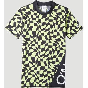 O'Neill - UV-Zwemshirt met korte mouwen voor jongens - UPF50+ - Crazy Skin - Sunny Lime - maat 16 (163-170CM)