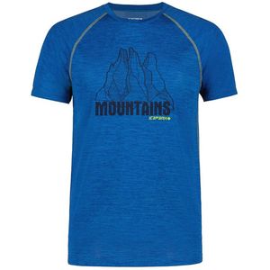 Icepeak - Destin - T-shirt - Blauw - Korte Mouwen - Slim Fit