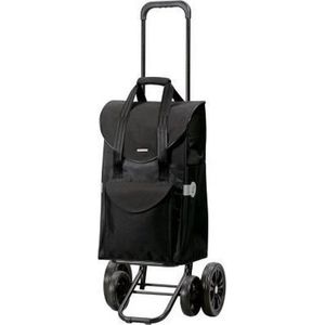 Andersen Quattro Senta Zwart - Boodschappentrolley - 4 wielen - 46 L inhoud