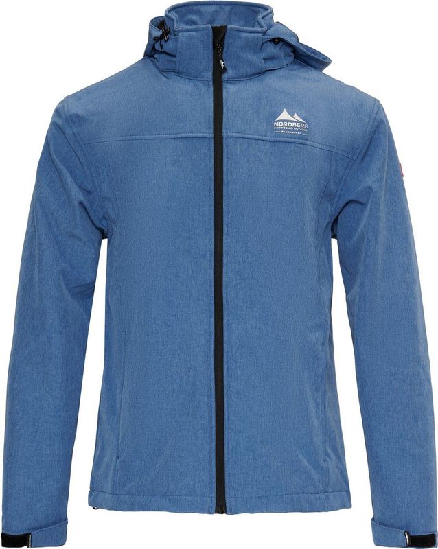 Nordberg Kjeld - Softshell Outdoor Zomerjas Heren - Navy Melange - Maat XXL