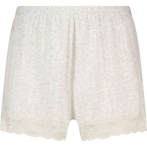 Hunkemöller Dames Nachtmode Short Lace - Beige - maat L