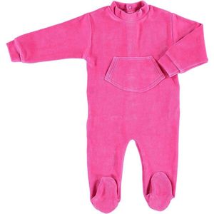 Boxpakje/ baby pyjama velours fuchsia 74-80 van Limo basics