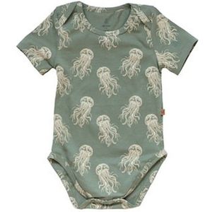 MXM Baby Romper- Korte mouwen- groen- Katoen- Stretch- print- maat 50