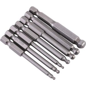 7-delige magnetische bithouder set 1/4'' hex schacht 2/2.5/3/4/5/6/8mm 65mm gemaakt van duurzaam anti-impact en sterk S2 materiaal