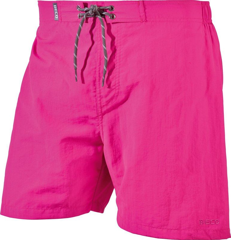 BECO zwemshorts unisex - binnenbroekje - elastische band - 1 zakje - roze - maat XL