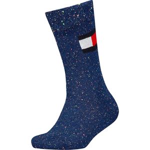 Tommy Hilfiger kids huissokken logo blauw - 31-34