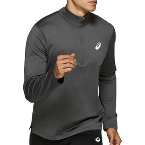 Asics - Silver LS 1/2 Zip Top - Running Longsleeve - S - Grijs