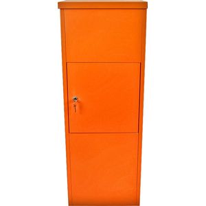 Veehaus® - Cardea - Pakketbrievenbus - Brievenbus - XXL -Metaal - Oranje- 26*41*109 cm