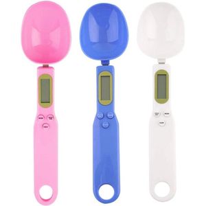 Draagbare lepelweegschaal - zeer nauwkeurig - huishoud- en keukenweegschaal - 500 g (01 g) - elektronische lcd-digitale meetweegschaal - keukenaccessoires blauw - compact .