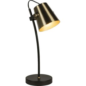Lumidora Tafellamp 74817 - BRESCIA - E14 - Zwart - Messing - Metaal