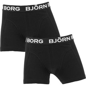 Björn Borg jongens premium cotton stretch 2P boxers zwart