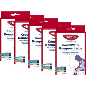 Hot/Cold Packs 12x29cm Set 5 Stuks, Inclusief Beschermhoes