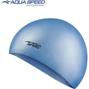 Aqua Speed Siliconen Badmuts - Lichtblauw