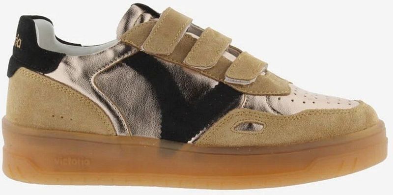 Victoria - Dames Sneakers - Brons - Leer - Suède - Metallic