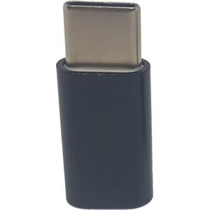 Verloop Adapter MICRO USB-adapter naar USB-C – Nieuw Model - Opzetstuk - Micro-USB to USB C Converter - Zwart - oDaani