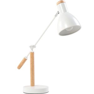 PECKOS - Bureaulamp - Wit - Metaal