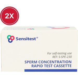 2 stuks Vruchtbaarheidstest Man - Spermatest Zelftest voor Thuis - Sperma Testkit - Sperm Test