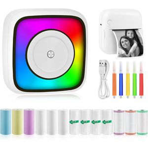 Mini printer - Pocket Fotoprinter - Thermische - Draadloos voor Mobiel
