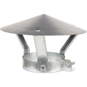 OPSINOX GALVA Kachelbuis enkelwandig Kap (K) Galva Ø92mm