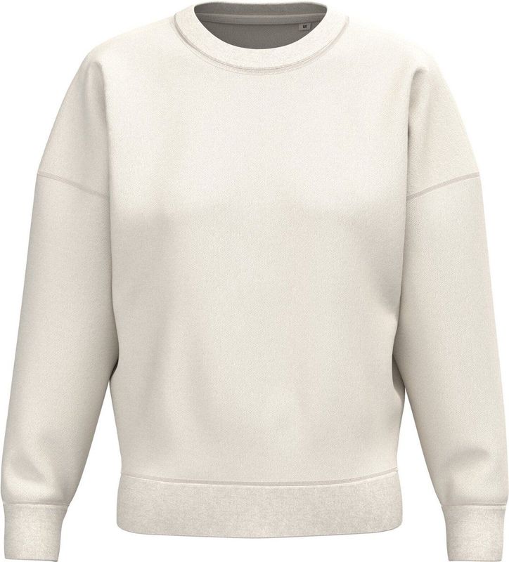 Native Spirit Ecologische dames sweater met ronde hals en afhangende mouwen NS439 - Ivory - L
