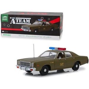 Plymouth Fury 1977 ( TV-Serie de A-Team (1983-1987) ) U.S. Army Police 1-18 Greenlight Collectibles