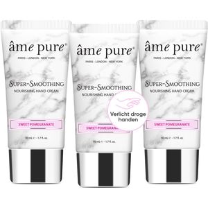 âme pure SUPER-SMOOTHING HANDCRÈME - Set Voor Droge Handen Met Vitamine E 3 St.