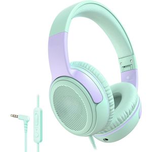 Koptelefoon kinderen met draad - Kinderkoptelefoon - Bedrade hoofdtelefoon - Veilig volume - School - Tablet - Laptop - Reizen - Muziek luisteren