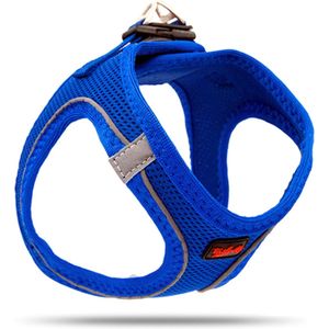 Tailpetz - Air-Mesh Harness - Hondenharnas - Hondentuig - Hondentuigje Kleine Hond - Y Tuig Hond - Harnas Hond - Anti Trek Tuig Hond - Reflecterend - Maat S - Sax