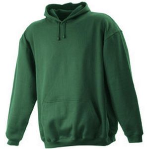 James and Nicholson Unisex Hooded Sweatshirt (Donkergroen)
