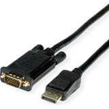 VALUE Cable DisplayPort - VGA, M / M, zwart, 1 m